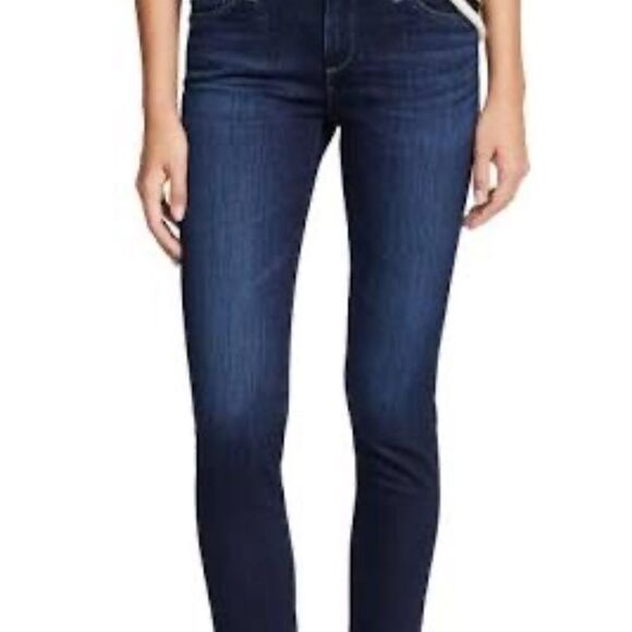 AG The Prima Mid-Rise Cigarette Denim Jeans Sz 25R - Picture 2 of 10